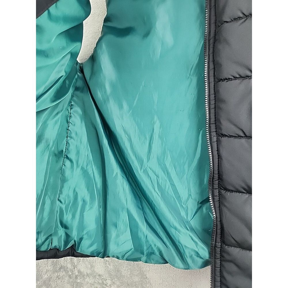 Gap Mens Puffer Vest Size S Black Green Liner Insulated Sleeveless Jacket - Picture 5 of 9